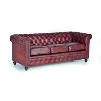 SOFA aus Leder und Metall - Braun, Fell (86/72/200cm) - Giner y Colomer