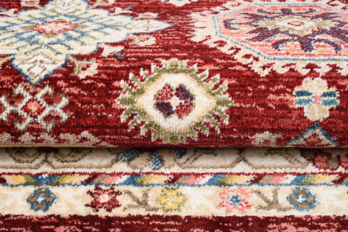 TEPPICH RIVIOLI Rot 80/150 cm - Rot, Textil (80/150cm) - Tapiso