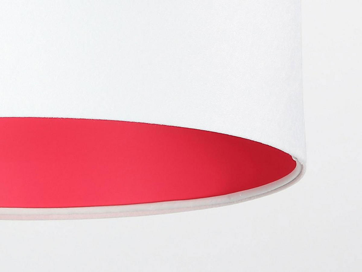 HÄNGELEUCHTE Rosa 40/20 cm - Pink/Weiß, Kunststoff (40/0.6/20cm) - ONZENO