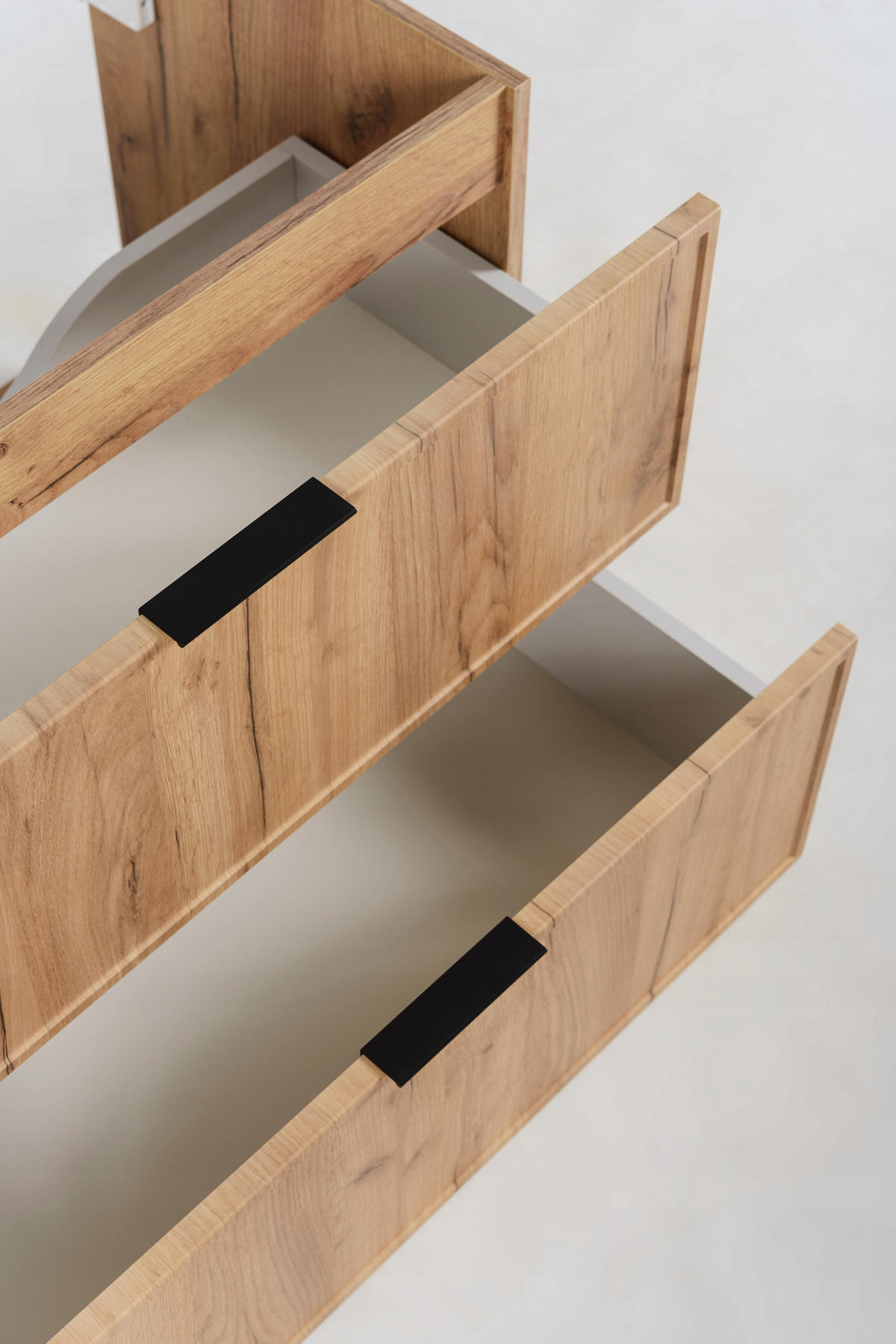 WASCHBECKUNTERSCHRANK SLIM 120cm mit Arbeitsplatte Weiß Eik Craft - Eichefarben/Weiß, Holzwerkstoff (120/57/46cm) - Rodan