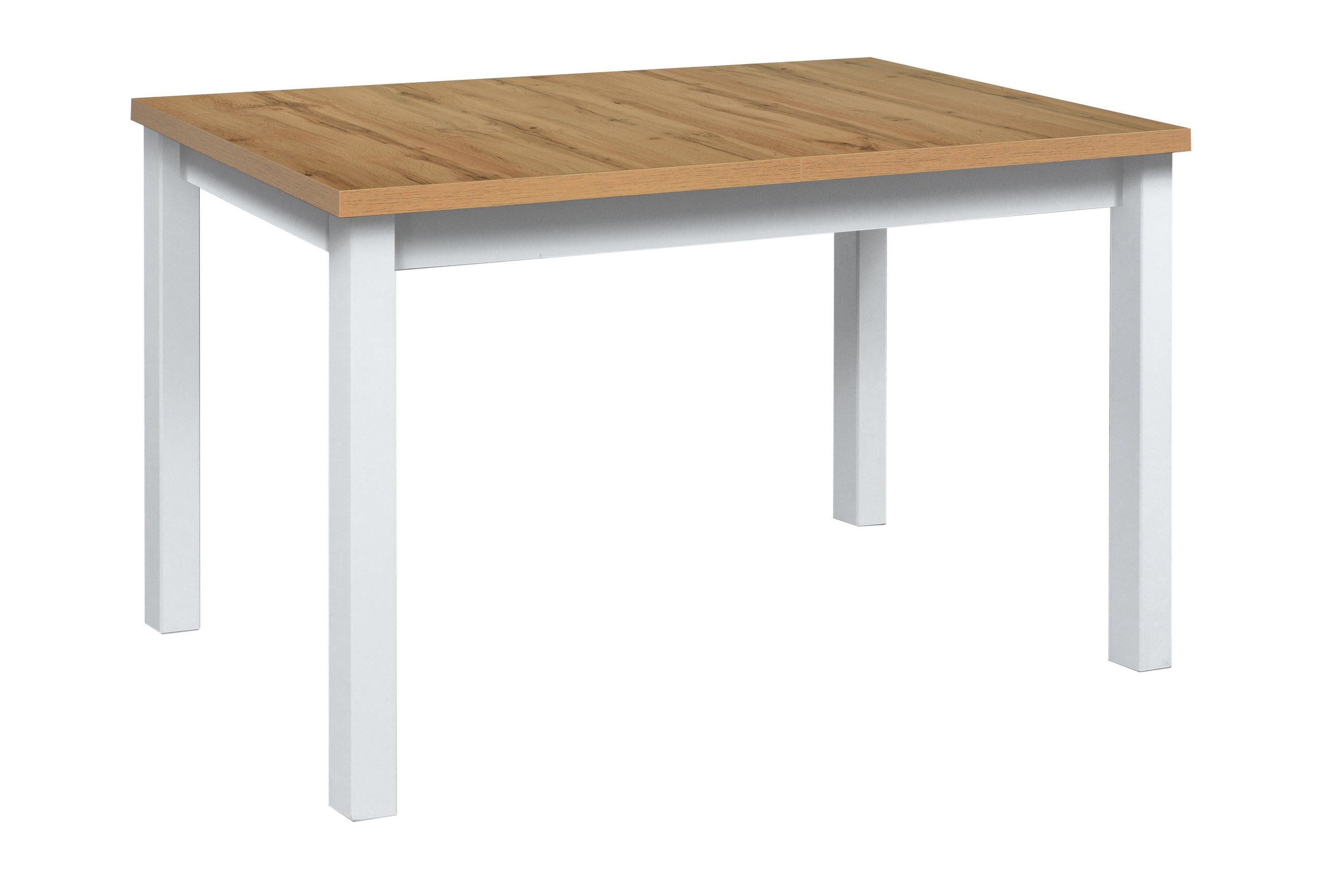 ESSTISCH Max 5, 120-150/80 cm, wotan - Eiche Wotan/Weiß, Holz (80/120/78cm) - Leaf Design