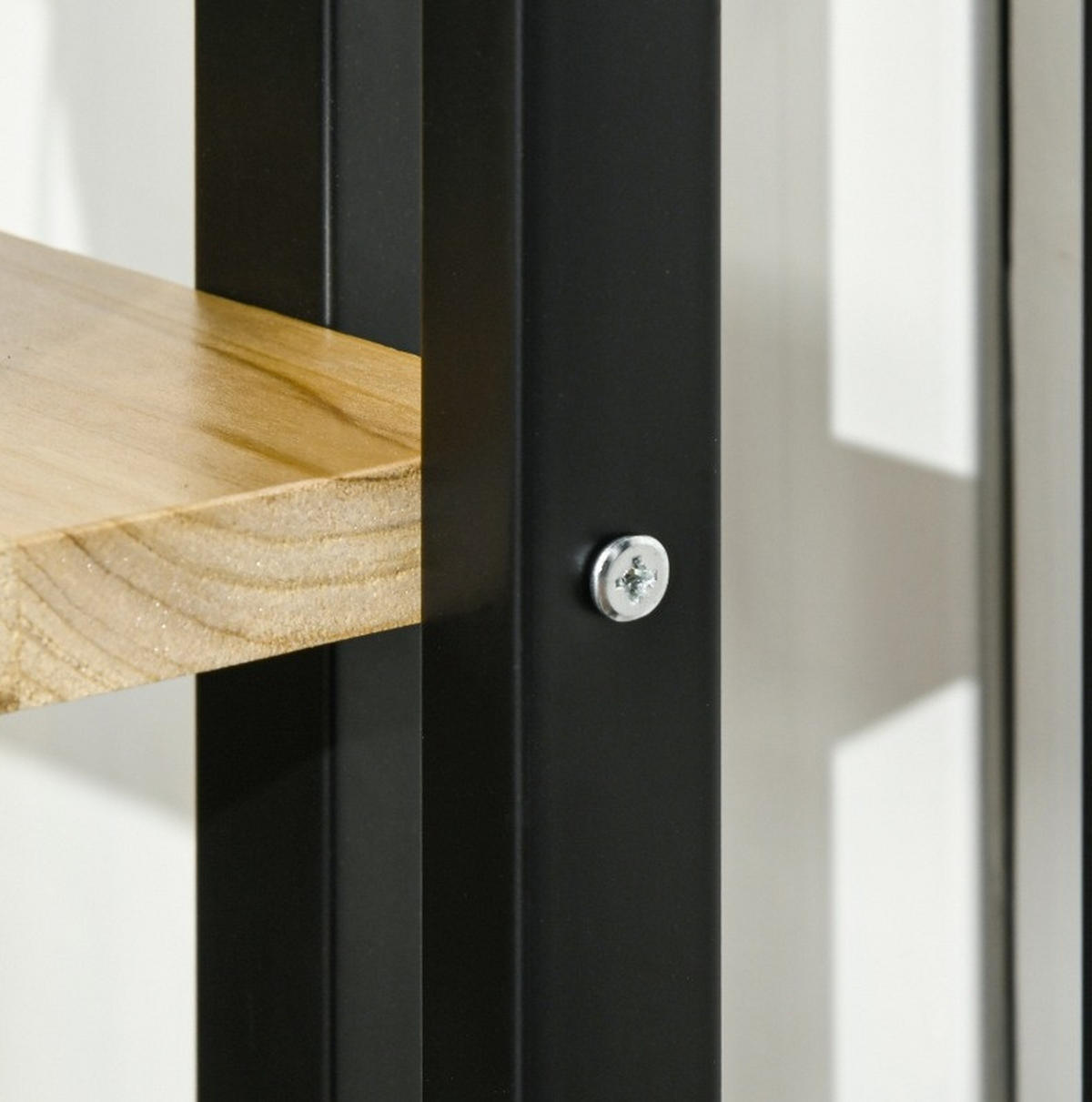 BLUMENTREPPE aus Holz 45x25x110 cm in Schwarz - Schwarz, Holz (25/110/45cm) - Modfu