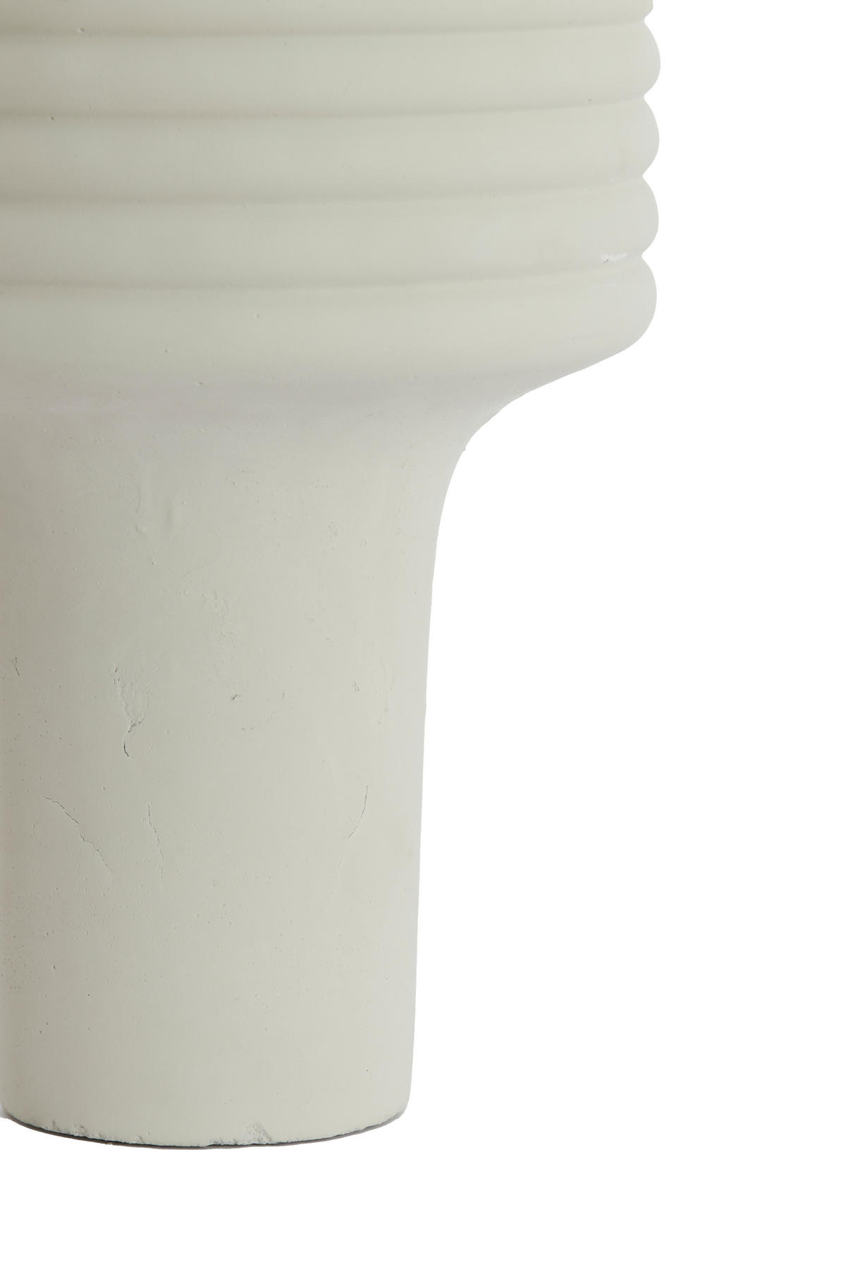 VAZE Sylva Weiß 24/24/35 cm - Weiß, Keramik (35cm) - Light & Living