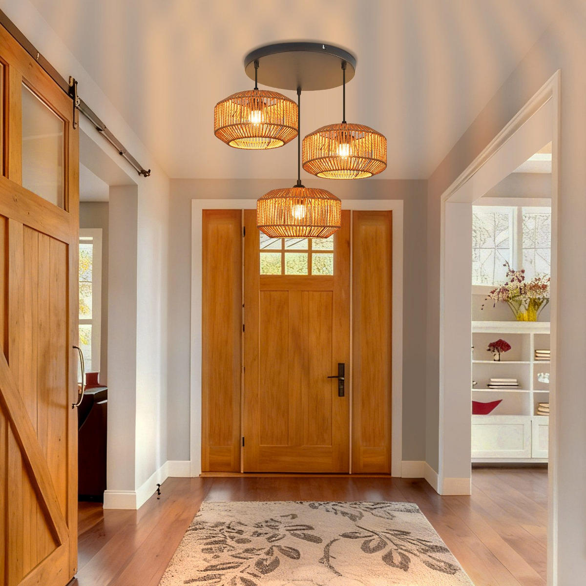 PENDELLEUCHTE BEWACHEN Ⅲ 30/30/150 cm - Schwarz, Metall (30/30/150cm) - Nettlife