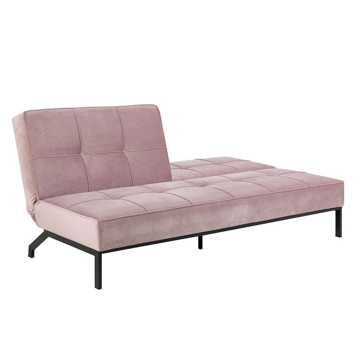 BÄDDSOFFA Per för 2 personer 198 x 95 x 87 cm – gammelrosa - Rosa, Träbaserade material/Textil (198/87/95cm) - ebuy24