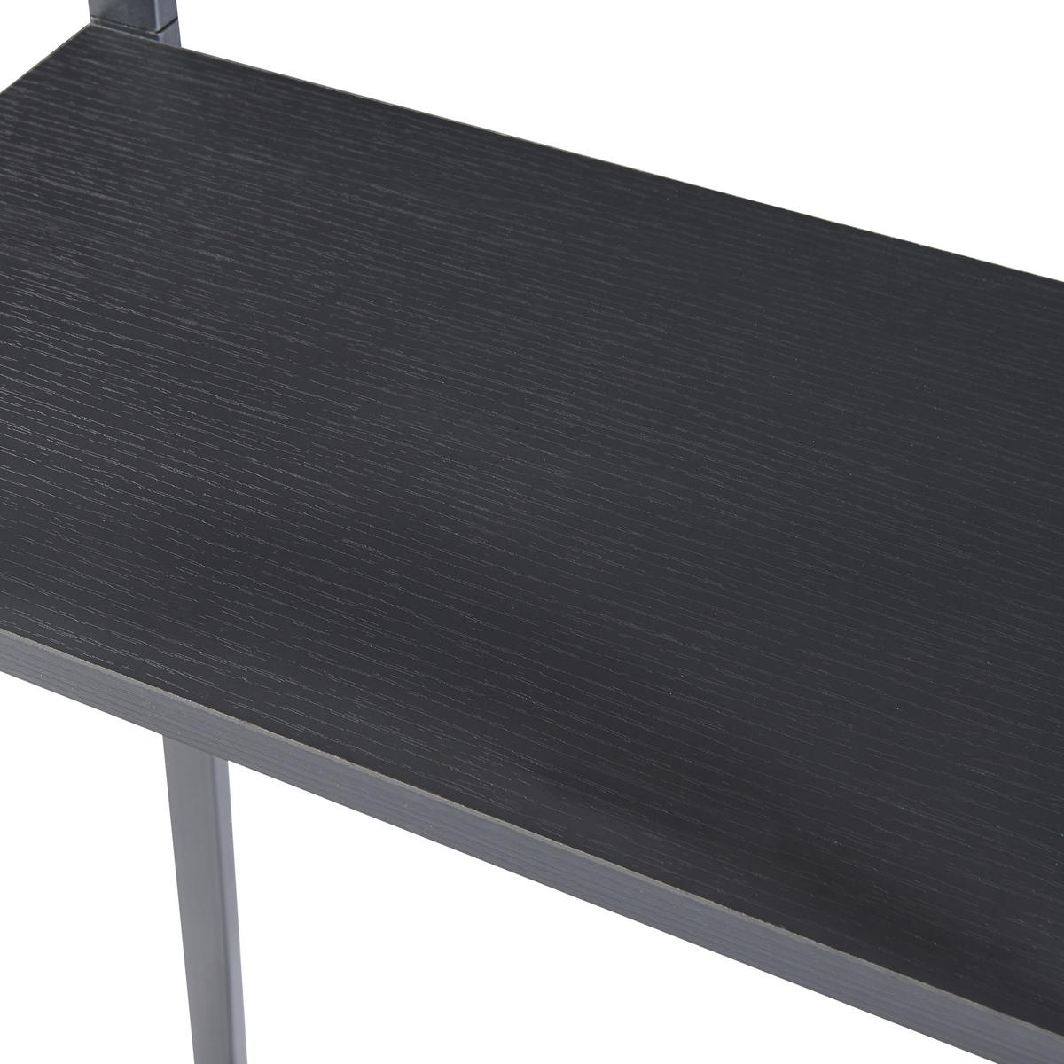 KAMINHOLZREGAL Ulvila - Schwarz, Metall (45/170/30cm) - [en.casa]