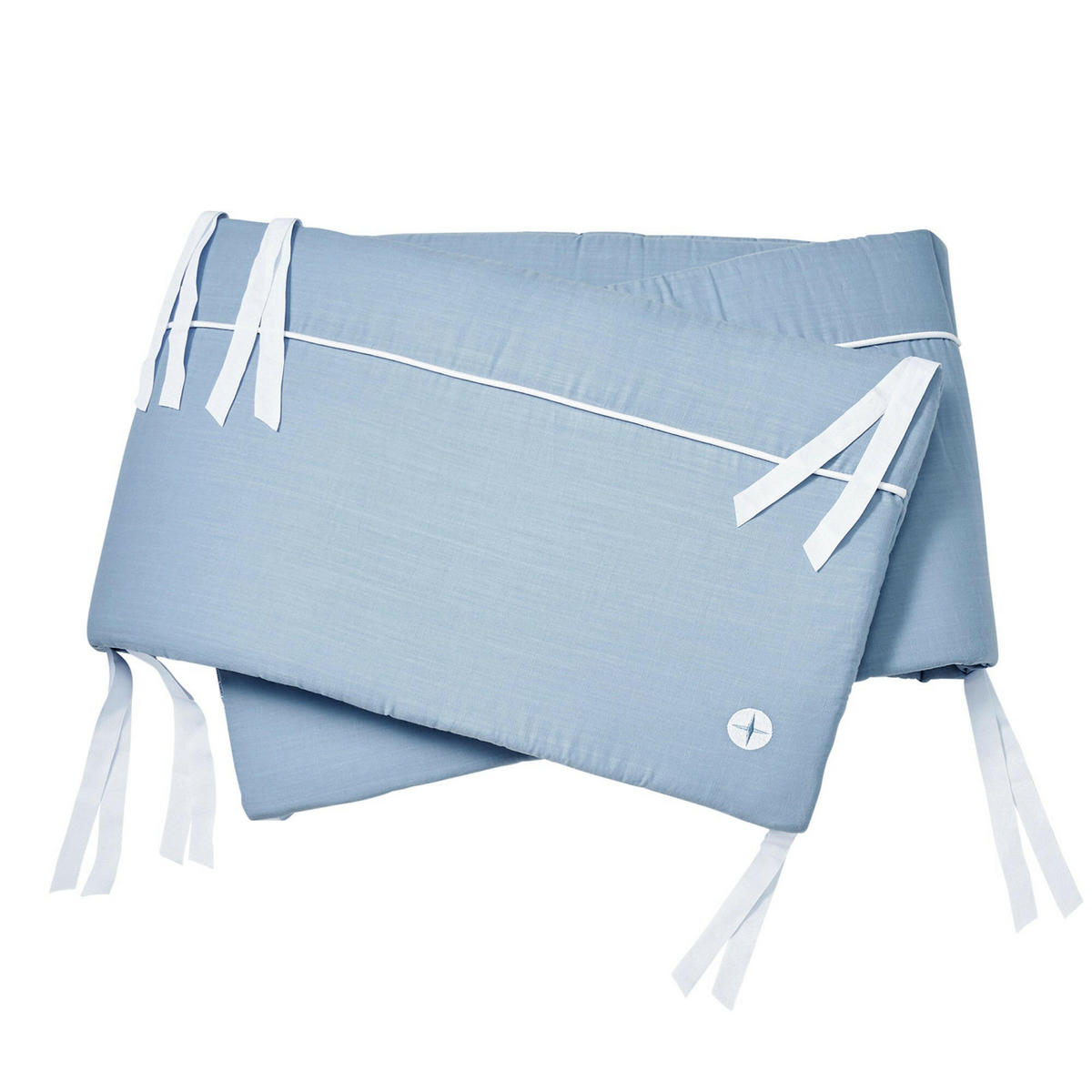 BETTNESTCHEN Blau Grau - Grau, Textil (215/47cm) - nordic coast company