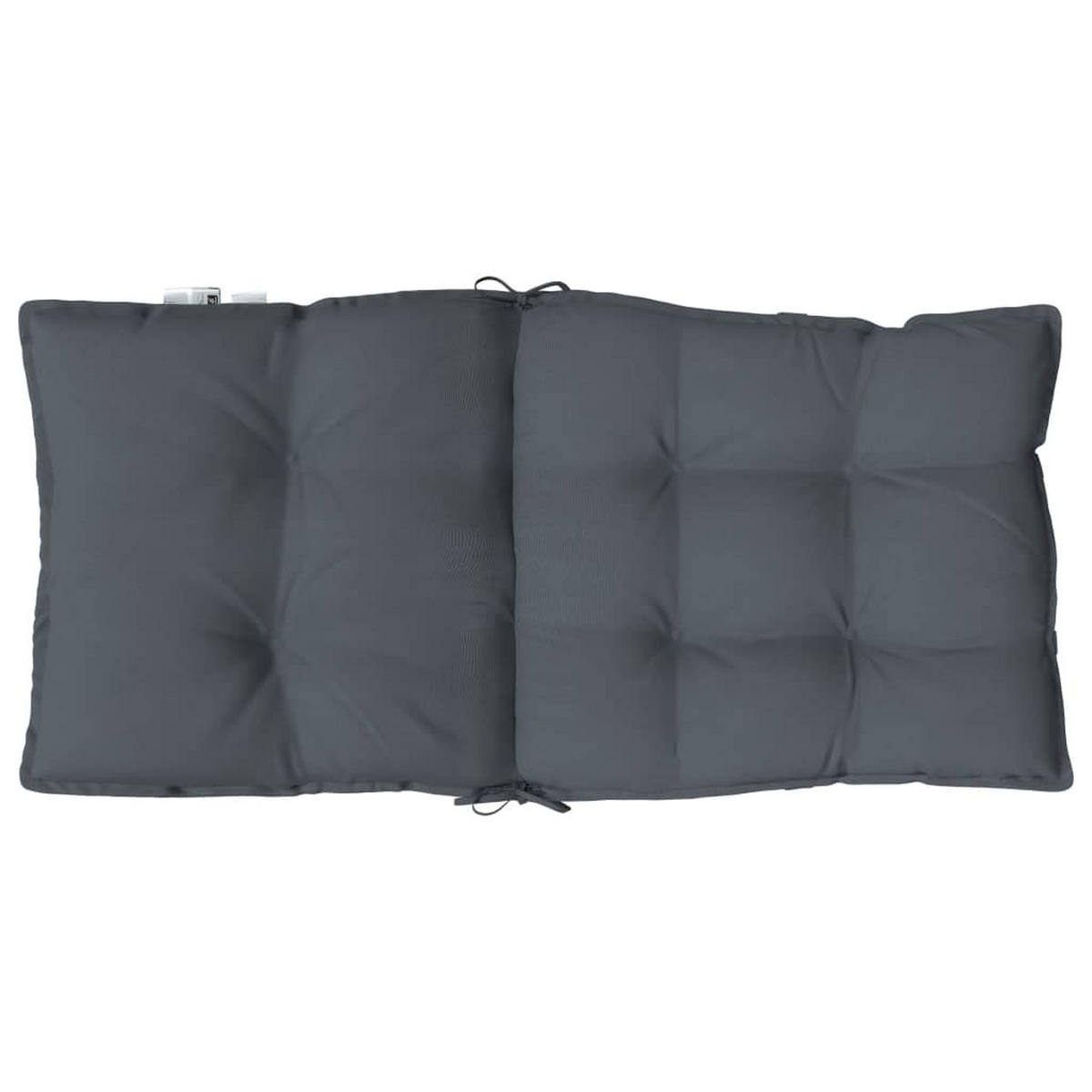 NIEDRIGLEHNER-AUFLAGEN 6Er Set Anthrazit Oxford-Gewebe - Anthrazit, Textil (50/7/100cm) - vidaXL