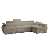 ECKSOFA Boston LCP, Seite: Rechts 1P(65)+2R+LCP - Kaschmir/Silberfarben, Holz/Textil (320/170cm) - MIRJAN24