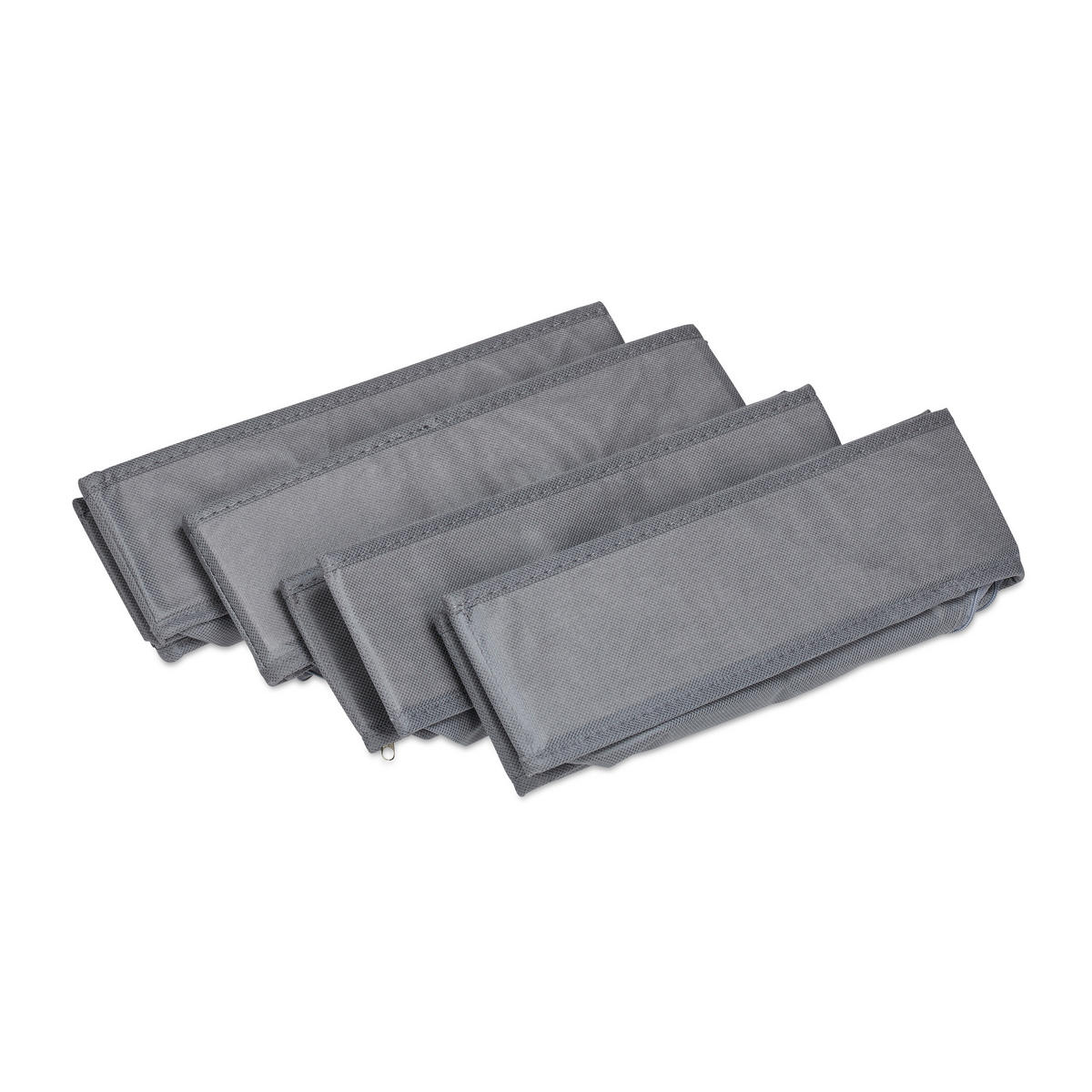 ORGANIZÉR na bielizeň - antracitová, textil/vlnitá lepenka (32/9/32cm) - Relaxdays