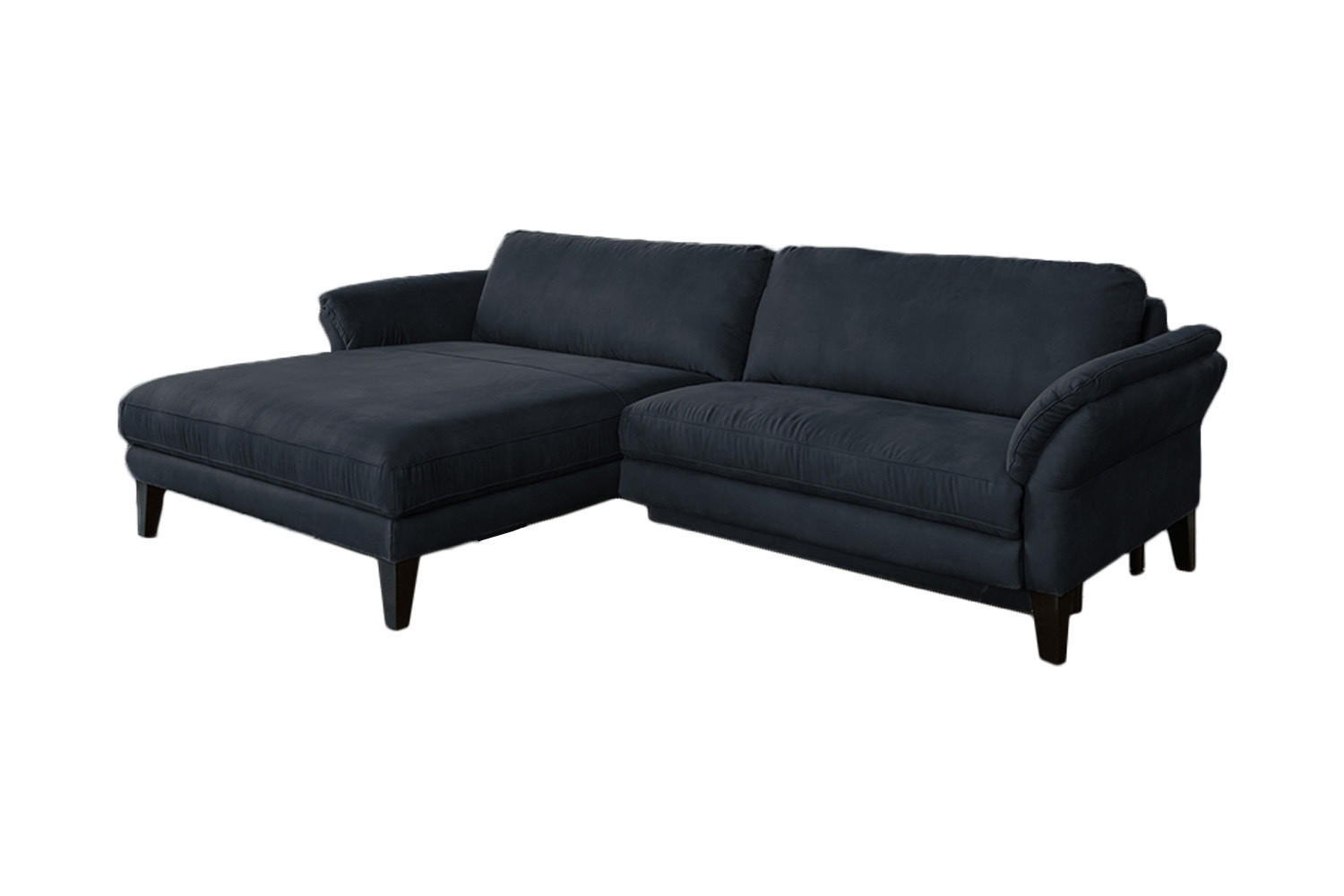 ECKSOFA MIT MOTORISCHER RELAXFUNKTION MALTA Schwarz Webstoff - Schwarz, Buchenholz/Textil (302/175cm) - KAWOLA