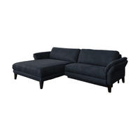 ECKSOFA MIT MOTORISCHER RELAXFUNKTION MALTA Schwarz Webstoff - Schwarz, Buchenholz/Textil (302/175cm) - KAWOLA