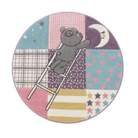 KINDERTEPPICH 120/120 cm Ela 399 - Pink, Textil (120/120cm) - Paco Home