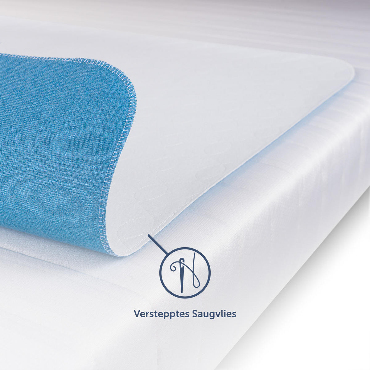 INKONTINENZUNTERLAGE 2er Set wasserdicht 75/90 cm - Weiß, Textil (75/90cm) - Blumtal