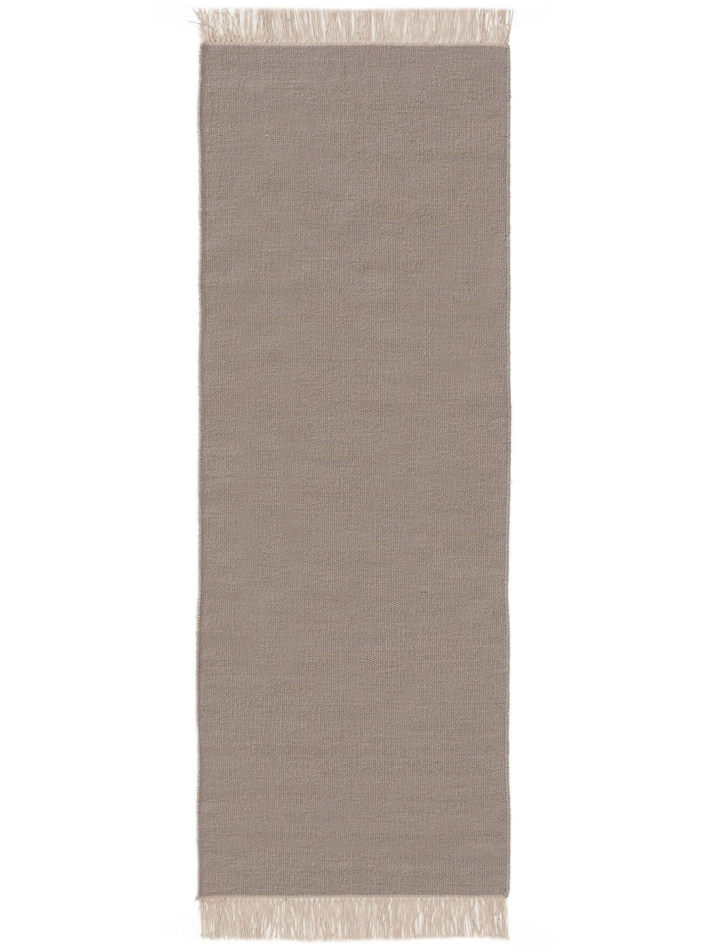 TEPPICH Wollteppich Liv Hellgrau - Grau, Textil (80/1cm) - KUNSTLOFT
