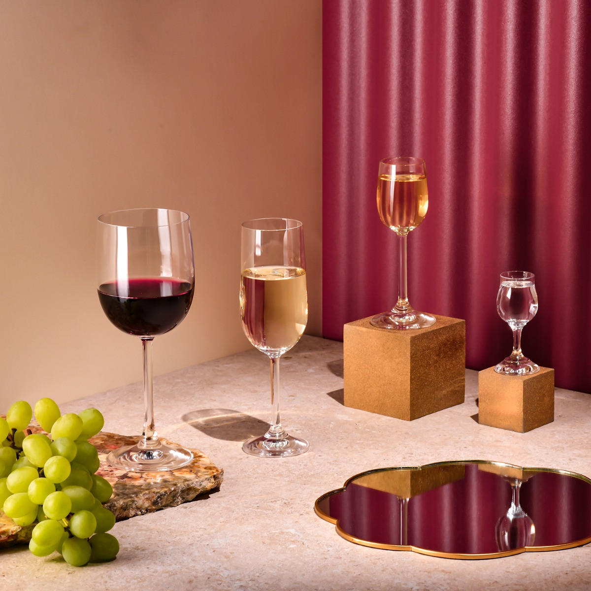 SCHNAPSGLÄSER GEMA, 6ER-SET, 25 ML - Transparent, Glas (0.025L) - Krosno Glass