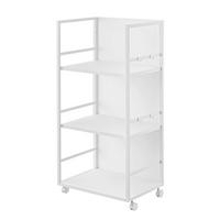 AUFBEWAHRUNGSWAGEN Tower weiß 42/85/32 cm - Weiß, Metall (42/85/32cm) - Yamazaki