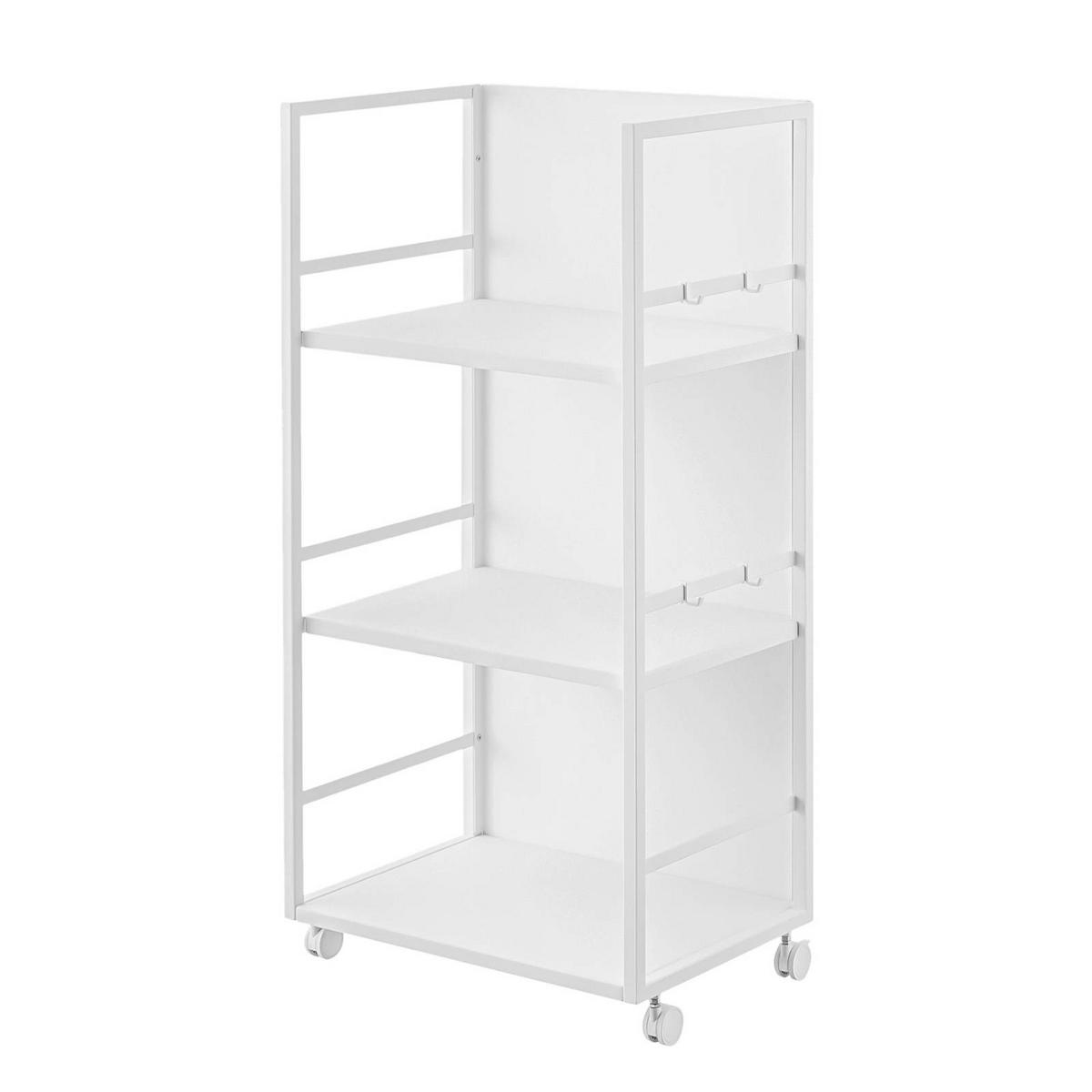 AUFBEWAHRUNGSWAGEN Tower weiß 42/85/32 cm - Weiß, Metall (42/85/32cm) - Yamazaki