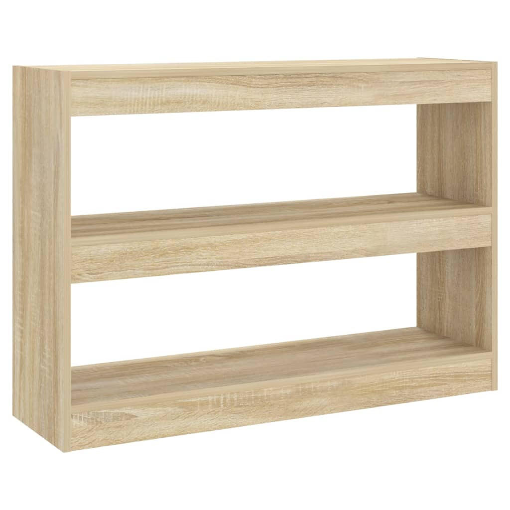 BÜCHERREGAL/RAUMTEILER Sonoma-Eiche 100x30x72 cm - Braun, Holzwerkstoff (100/72/30cm) - furnicato