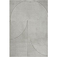 TEPPICH Kurzflor CETINA Geometrisch Polypropylen-Polyester Grau 200 x 290 cm - Grau, Textil (200/290cm) - KADIMA DESIGN