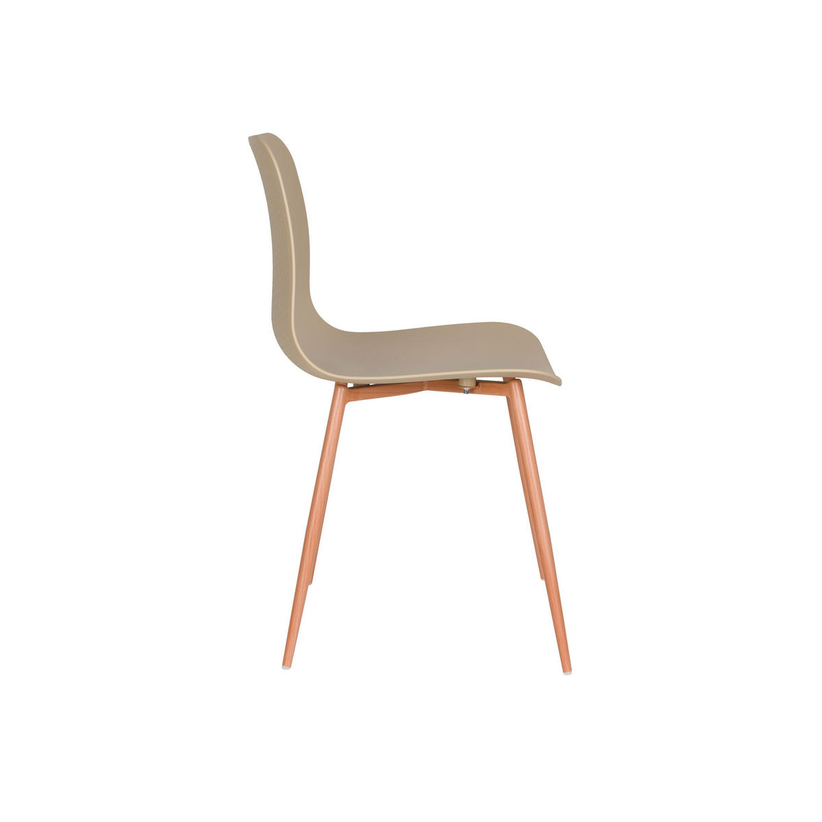 ESSZIMMERSTUHL Leon Beige - 2 er Set - Beige, Metall (44/80/49cm) - Housecraft Living