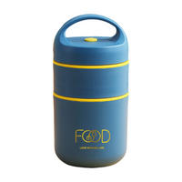 THERMOBEHÄLTER 0.68L Auslaufsicher - Dunkelblau, Kunststoff (0.68L) - Kaket