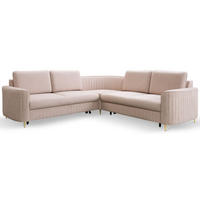 ECKSOFA Beige LOREN Mit Schlaffunktion Und Bettkasten - Beige, Textil (251/251cm) - Sepro Meble