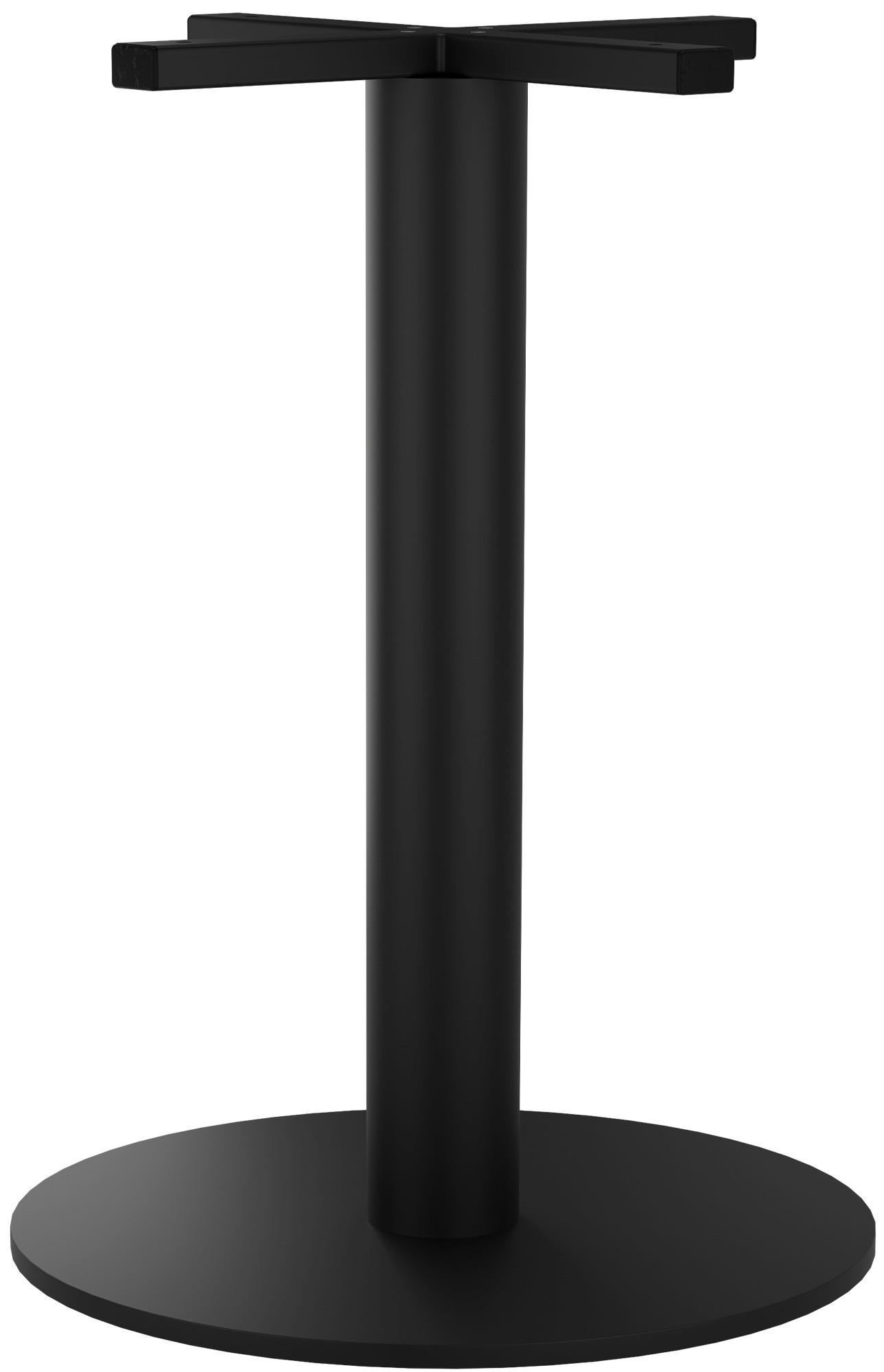 TISCHBEIN rund 54 cm Metall Schwarz - Schwarz, Metall (54/73/54cm) - CLP