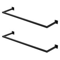 KLEIDERSTANGE 2er Set - Schwarz, Metall (30/6.5/114cm) - ML-DESIGN