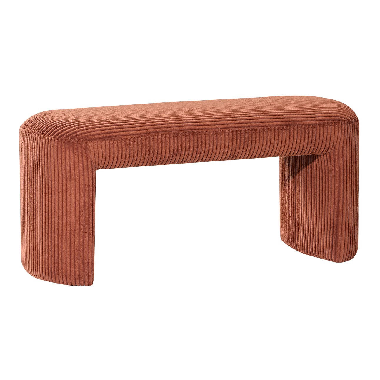 SITZBANK Cord Terracotta - Rot, Textil (90/41/35cm) - Nordlys