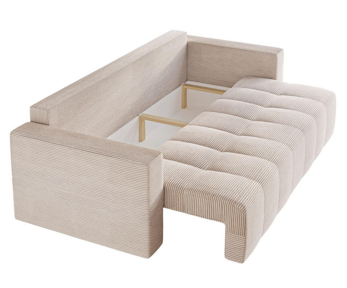 SOFA Dunkelblau LAG Mit Schlaffunktion - Dunkelblau, Textil (233/90/94cm) - Sepro Meble