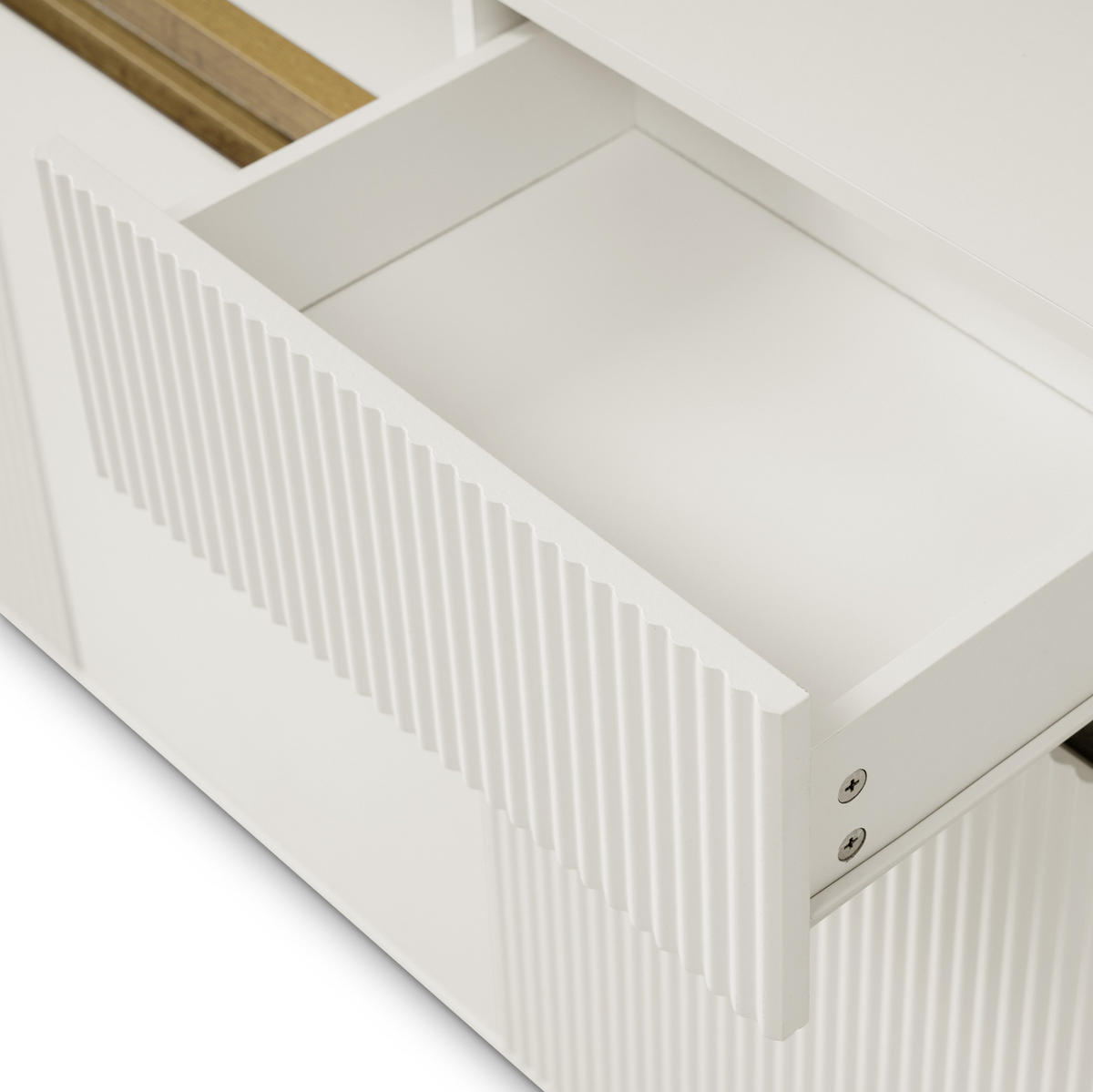 SIDEBOARD 140/85/40 cm Weiß aus Holz mit LED - Weiß, Holzwerkstoff (40/85/140cm) - OKMYHOME