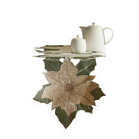 TISCHLÄUFER Bestickter POINSETTIA XMAS, 35x171 cm, Weiß, Weihnachten Deko Tischdecke, Christmas - Weiß, Kunststoff (171/35/1cm) - home&you