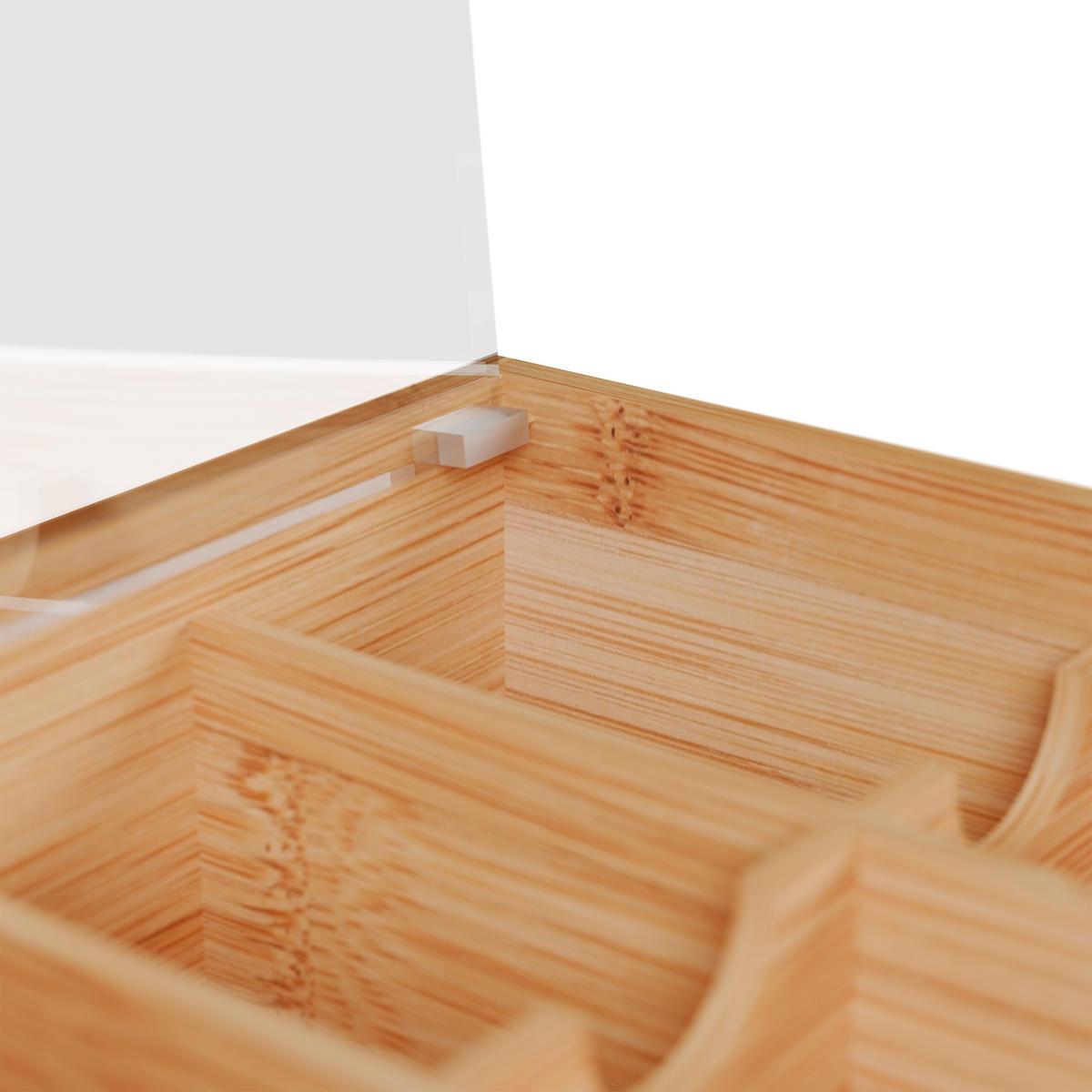 TEEBOX - Hellbraun, Holz/Kunststoff (22/9.5/21.5cm) - Relaxdays