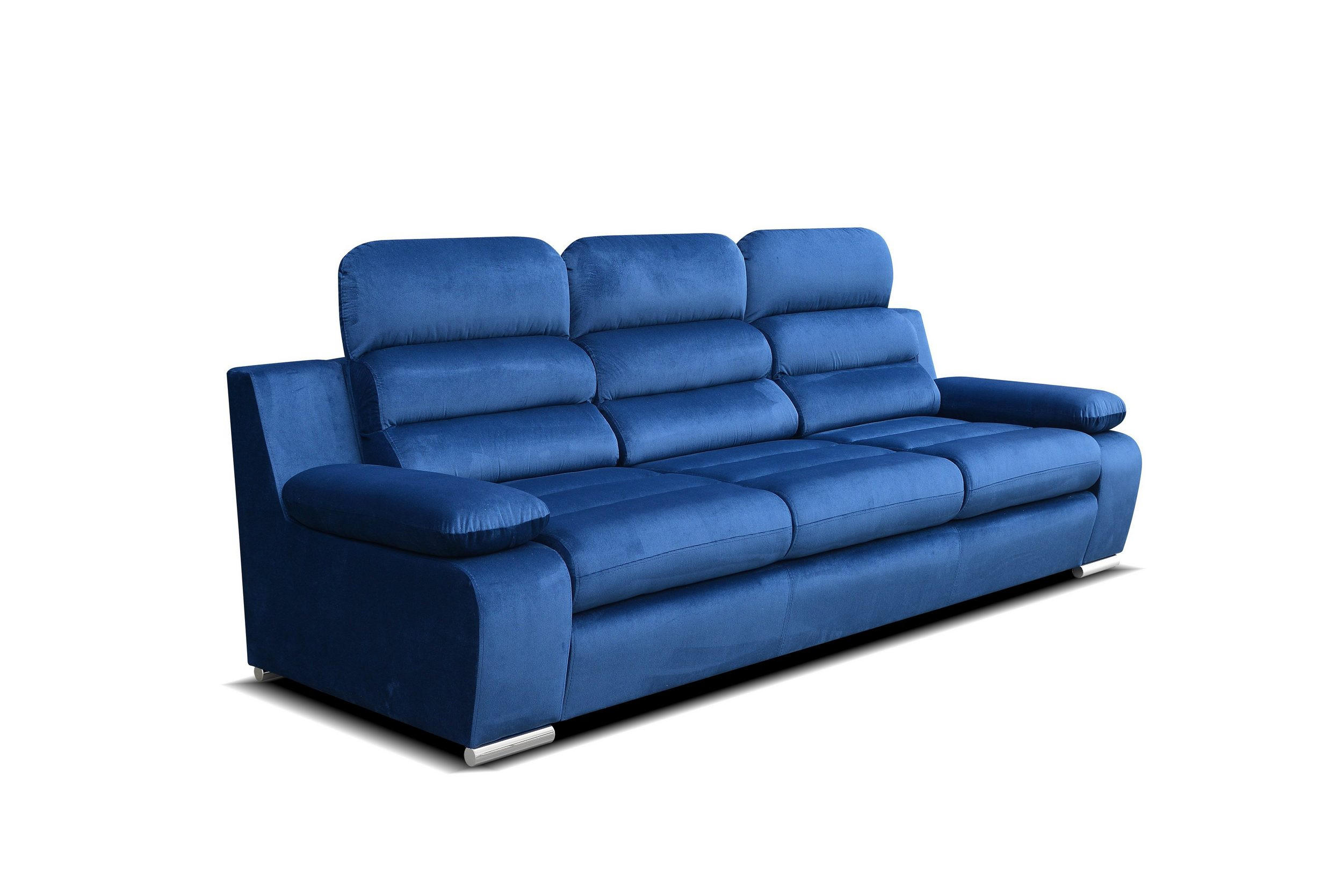 SOFA AMBER Kronos-Stoff Blau 238 x 96 x 95 cm - Blau, Holzwerkstoff (238/95/96cm) - Robin