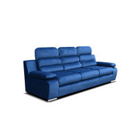 SOFA AMBER Kronos-Stoff Blau 238 x 96 x 95 cm - Blau, Holzwerkstoff (238/95/96cm) - Robin