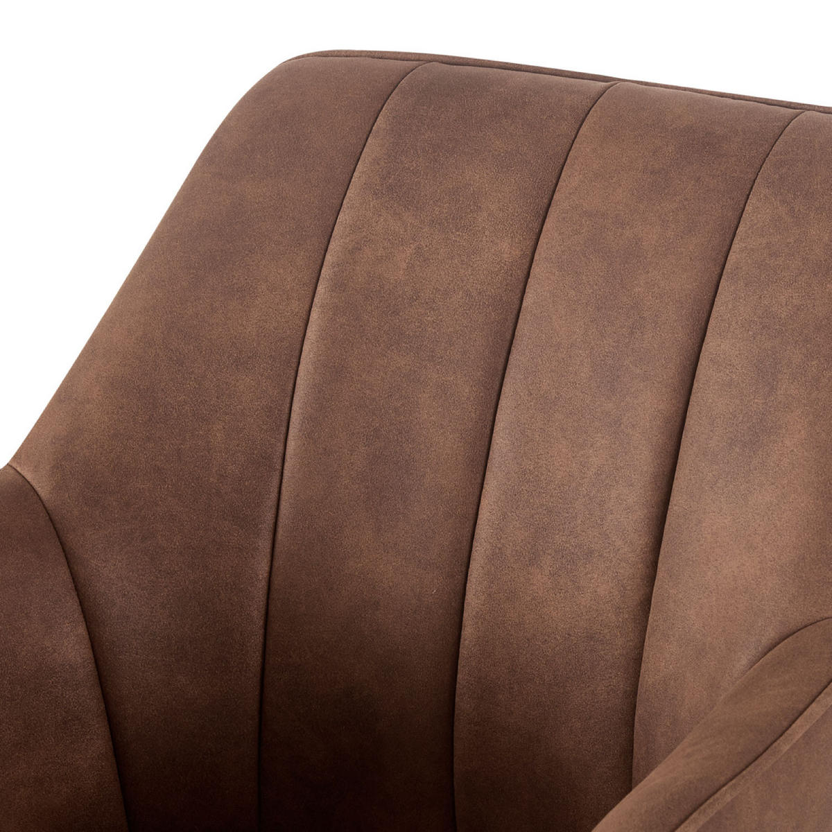 ESSZIMMERSTUHL THOMAS-SANA 2er-Set 4-Fuss-Gestell - Braun/Weiß, Textil (57/85/62cm) - DUBI Möbel