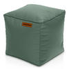 INDOOR HOCKER Cube eckig Kunstleder - Blau, Textil (40/40/40cm) - Green Bean