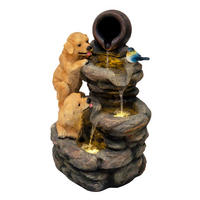 GARTENBRUNNEN "Canine Creek" - Grau, Kunststoff (46/38/64cm) - Monstershop