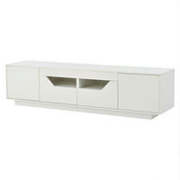TV-ELEMENT180X40X45CM Weiß-Hochglanz LED-Beleuchtung für 75-Zoll-Fernseher - Weiß, Holz (48.79/26.19/65cm) - Raelunyi
