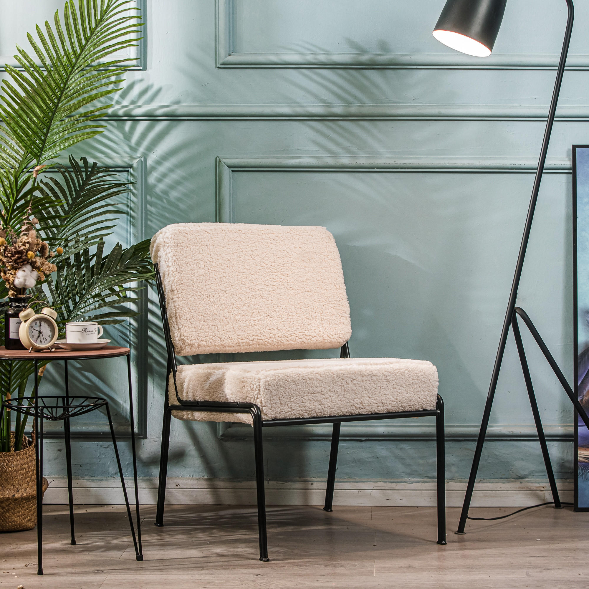 SESSEL Wolle Weiß - Weiß, Textil (51/80/69cm) - Nordlys