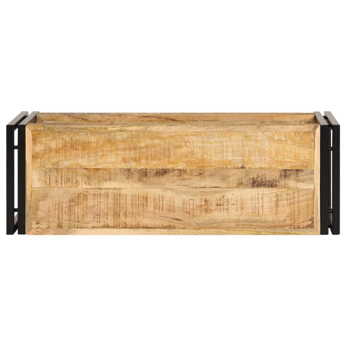 LOWBOARD mit einer Ablage 90/30/40 cm Massivholz Mango - Braun, Holz (90/40/30cm) - vidaXL
