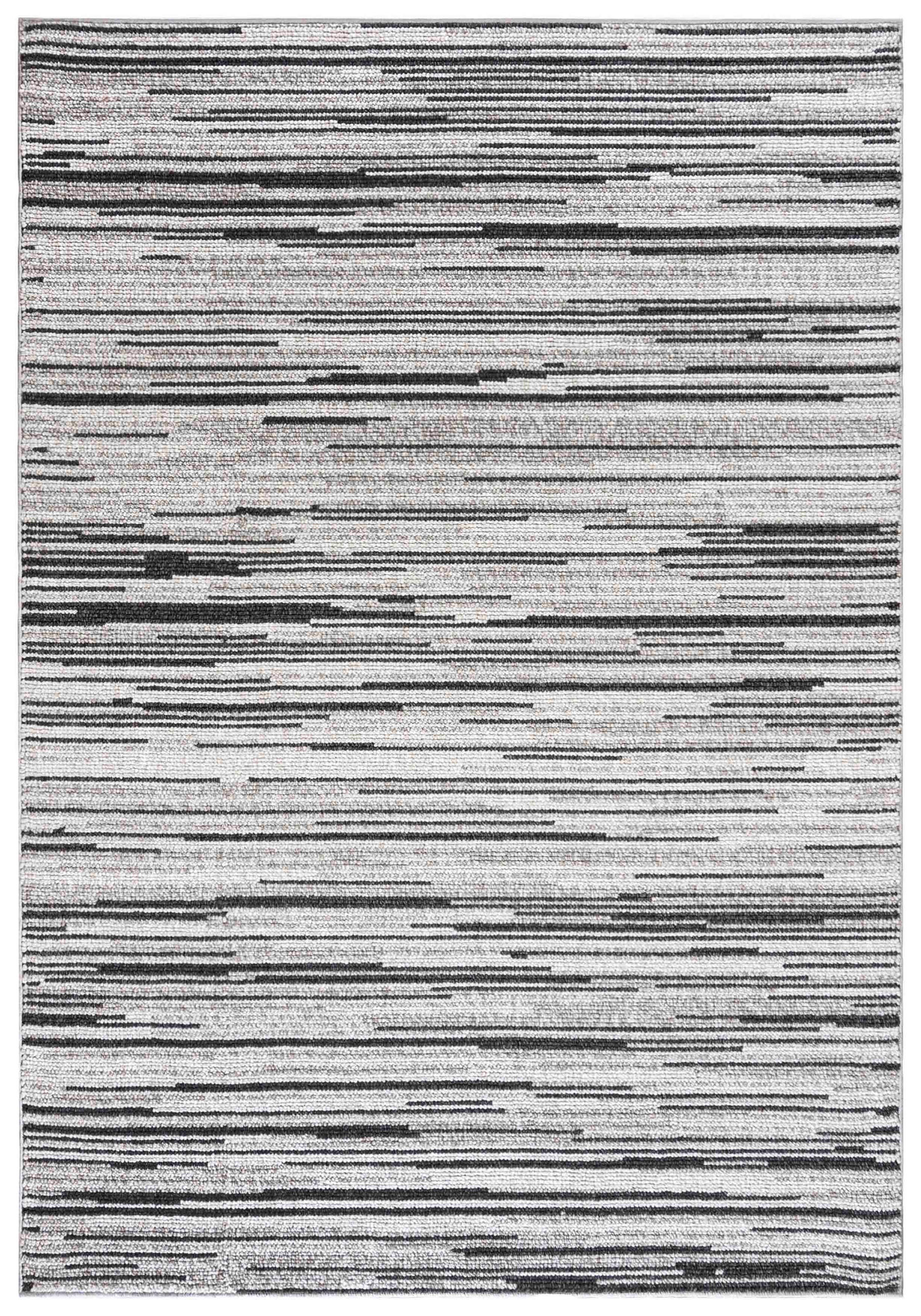 TEPPICH Lora PE08A Mazovia 80x150cm Anthrazit Grau Abstrakt Kurzflor - Anthrazit, Textil (80/150cm) - Mazovia