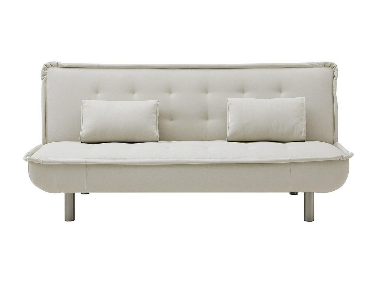 SCHLAFSOFA Klappsofa - Stoff - Beige - MISHAN - Beige, Textil (190/89/96cm) - Vente-Unique