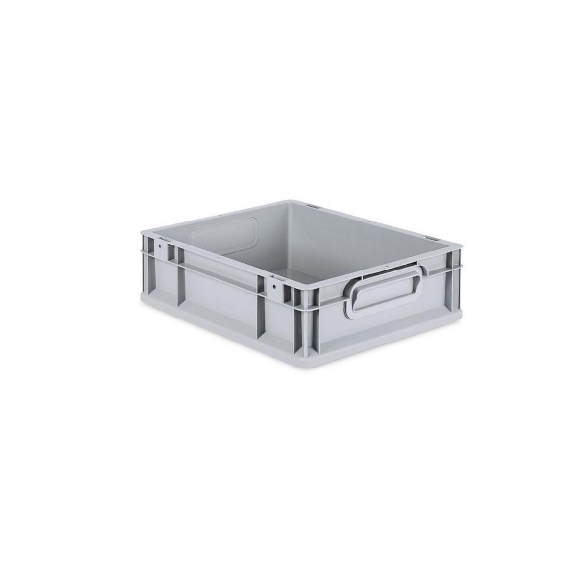 EUROBOX 5x Nextgen Economy Mit Auflagedeckel Grau/Schwarz Griffe Geschlossen - Schwarz, Kunststoff (30/12/40cm) - PROREGAL