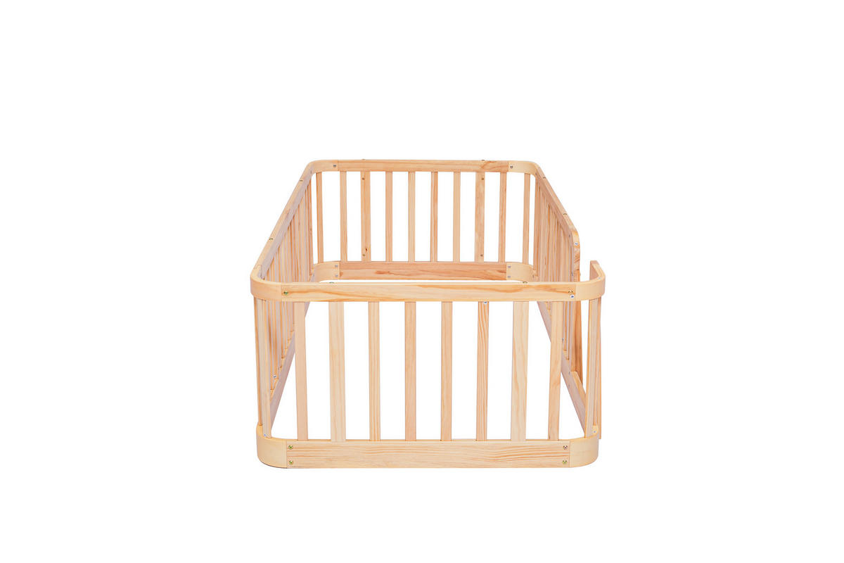 BODENBETT 90/200 cm DE-33064 modular und sicher Natur - Naturfarben, Holzwerkstoff (90/200cm) - ComfortXL