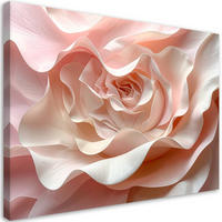 BILD auf Leinwand, Zarte rosa Rose - Rosa, Textil (120/80cm) - Feeby