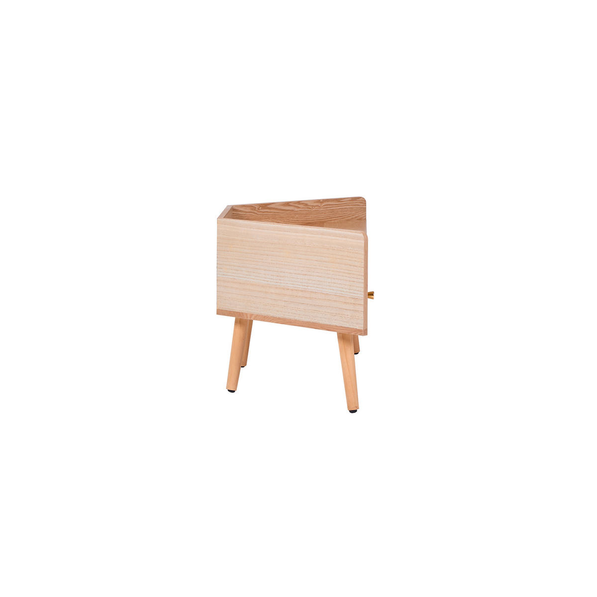 ECK-TV-SCHRANK Holz Braun 94 x 38 x 47 cm - Braun, Holz (94/47/38cm) - Nordlys