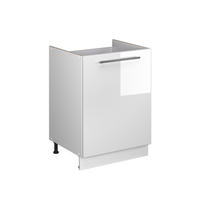 SKŘÍŇKA POD DŘEZ Fame-Line, Bílá vysoký lesk/Bílá, 60 cm - bílá/vysoce lesklá bílá, kompozitní dřevo (60/82/51.6cm) - Vicco