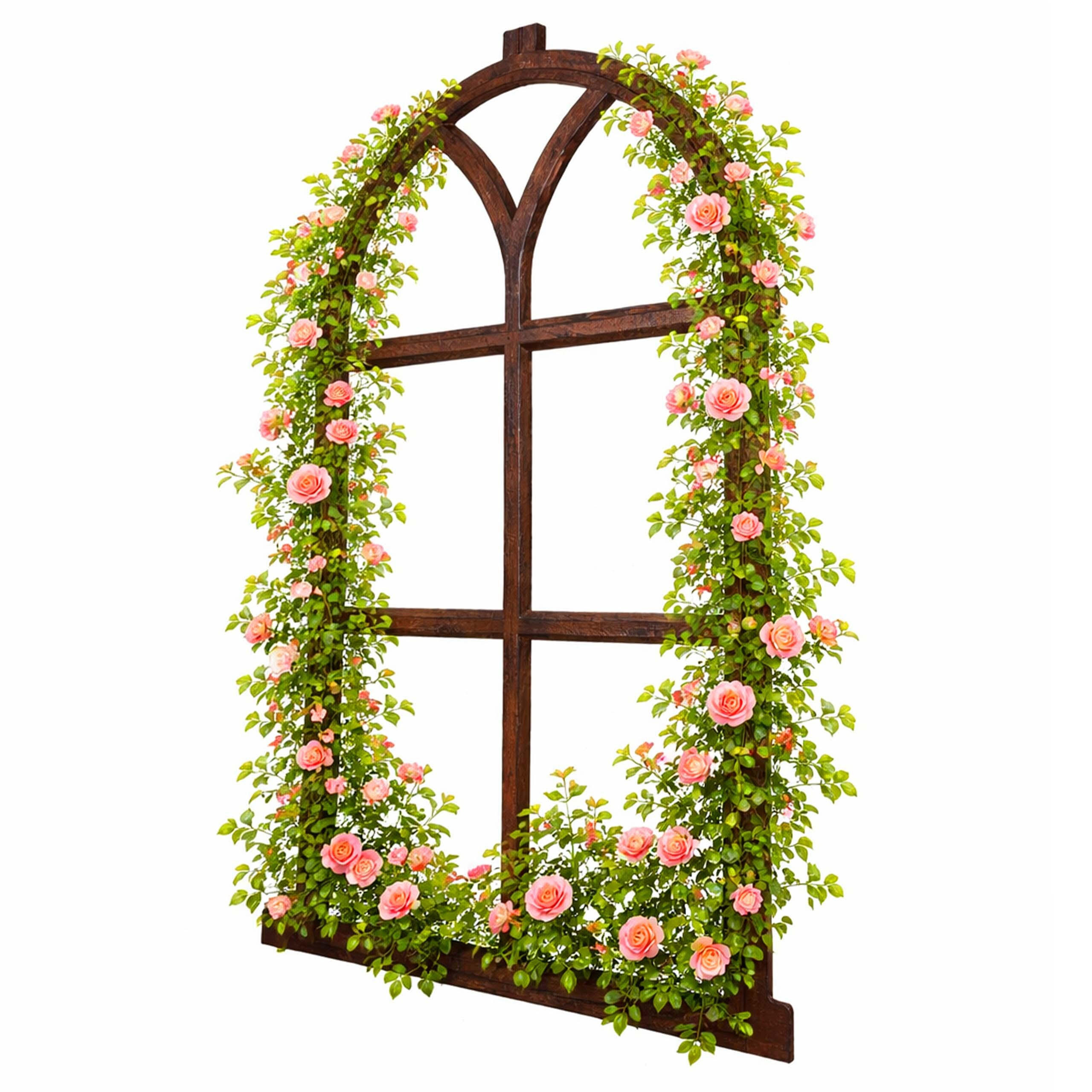 STALLFENSTER - Braun, Metall (44/68/1cm) - Relaxdays
